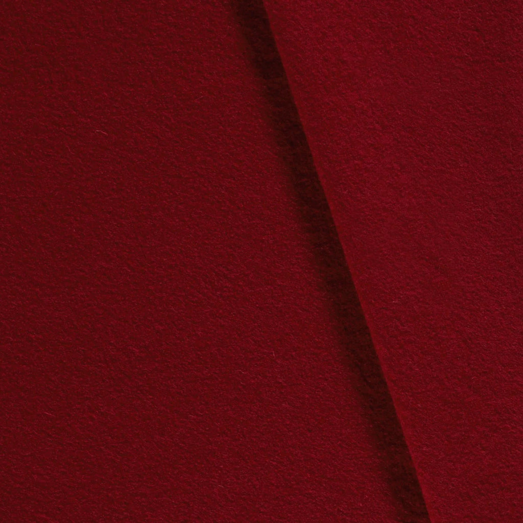 Walkloden Uni dunkel Rot