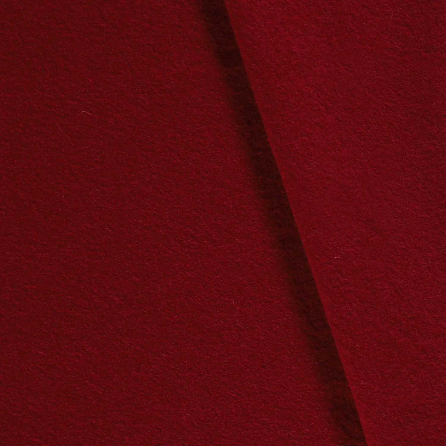 Walkloden Uni dunkel Rot