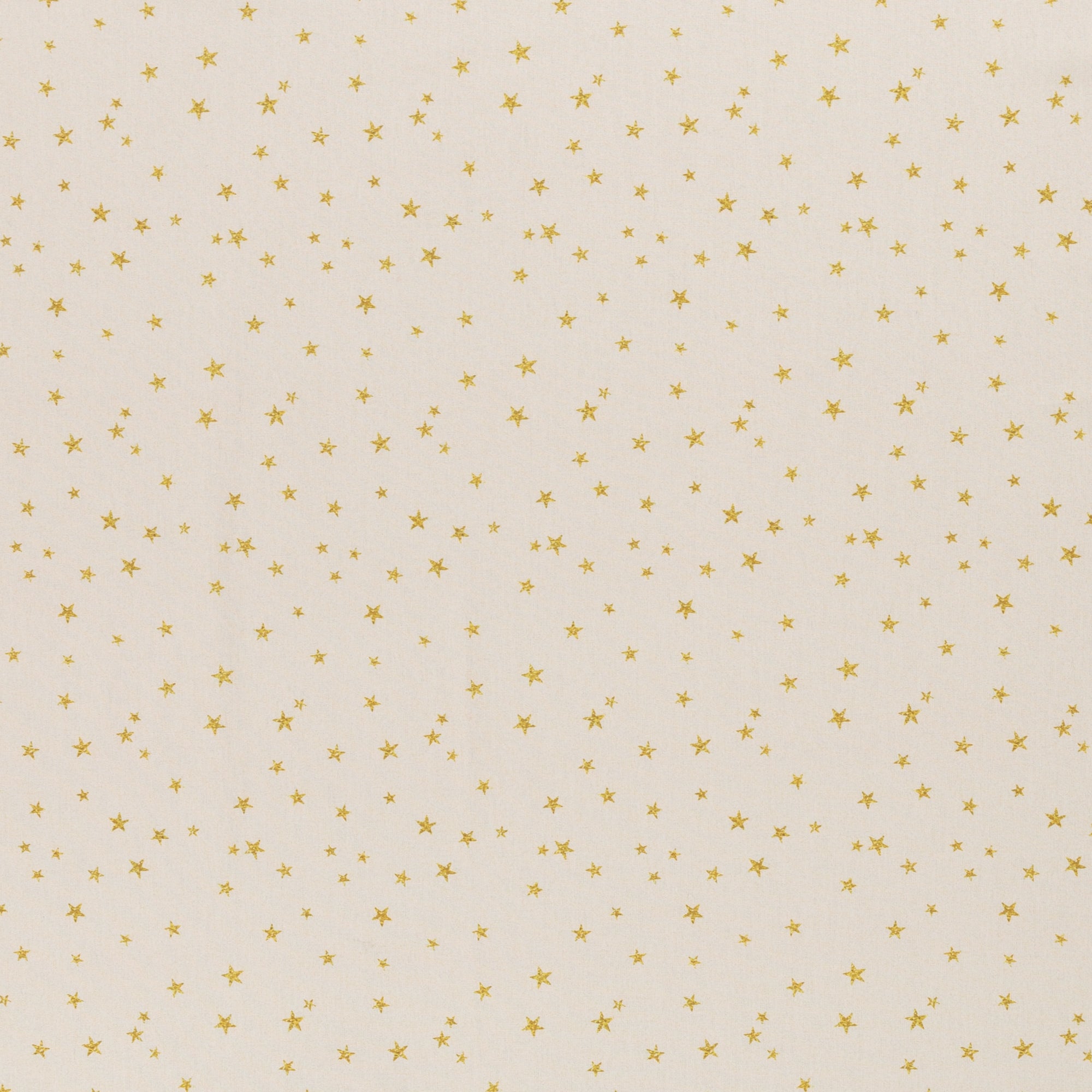 Baumwoll Druck Weihnachten Creme/Gold