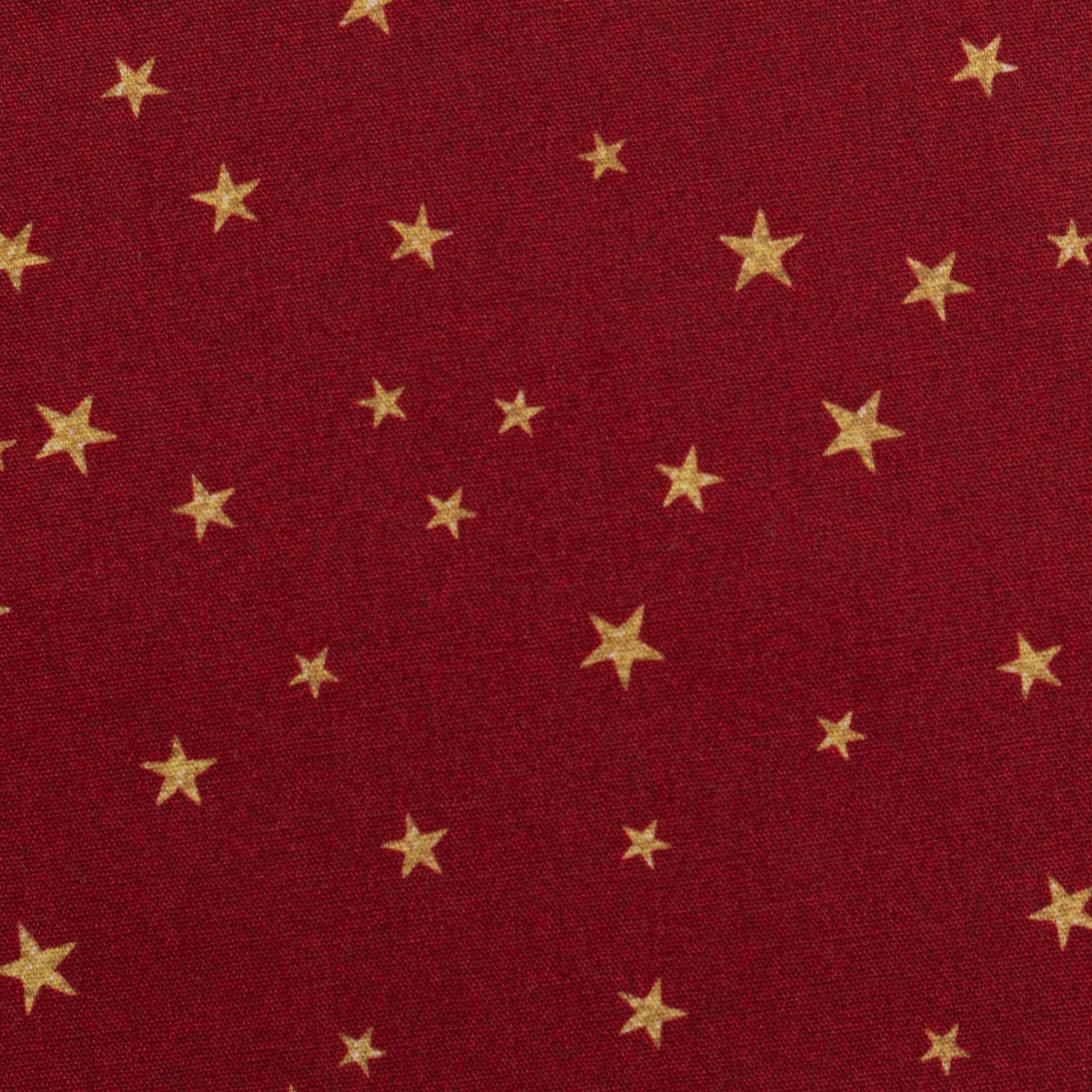 Baumwoll Druck Weihnachten Rot/Gold