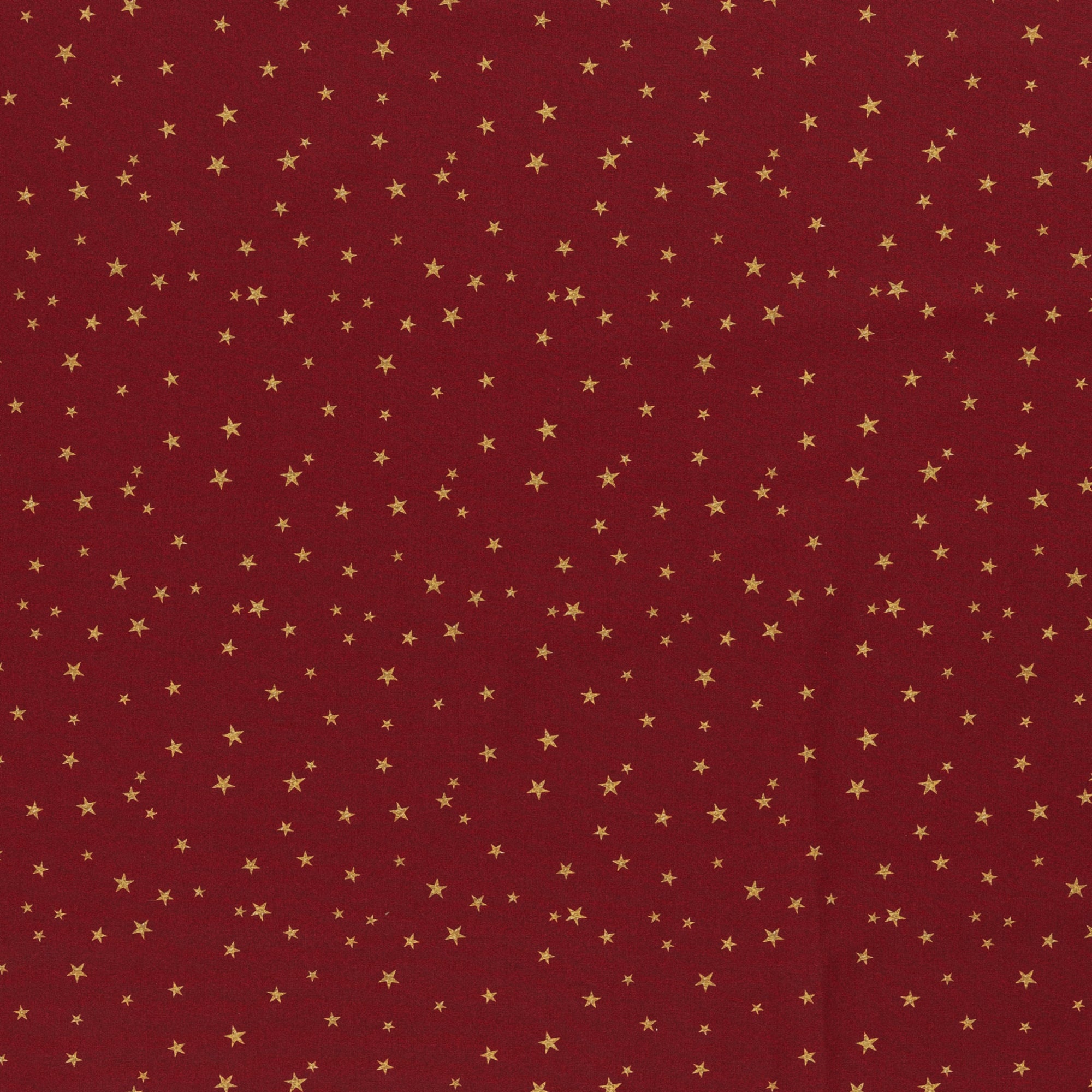 Baumwoll Druck Weihnachten Rot/Gold