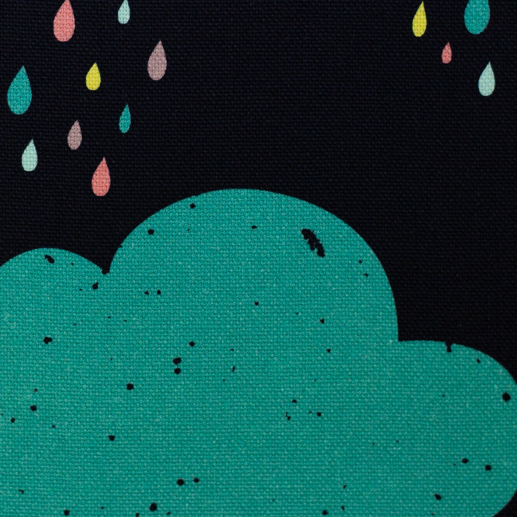 Dekostoff Valentin Wolken blau