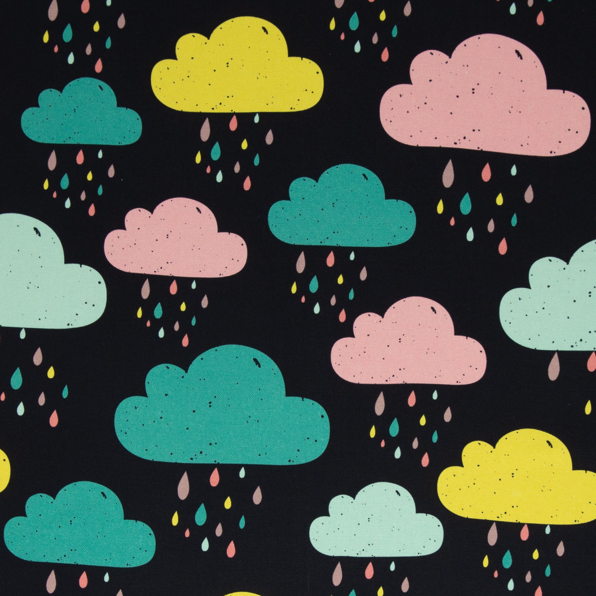 Dekostoff Valentin Wolken blau