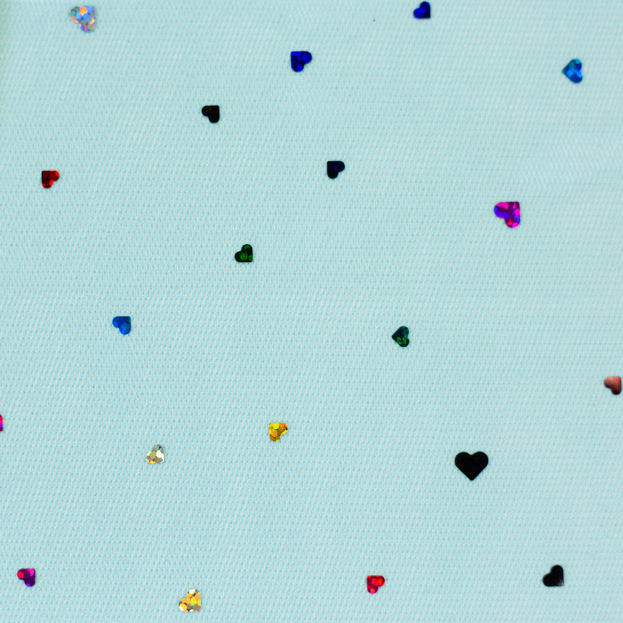 Tüll Hearts türkis