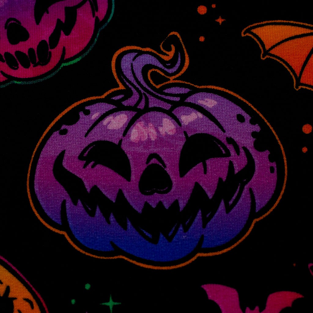 French Terry Halloween Kürbise