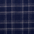 Flanell navy weiß karo klein