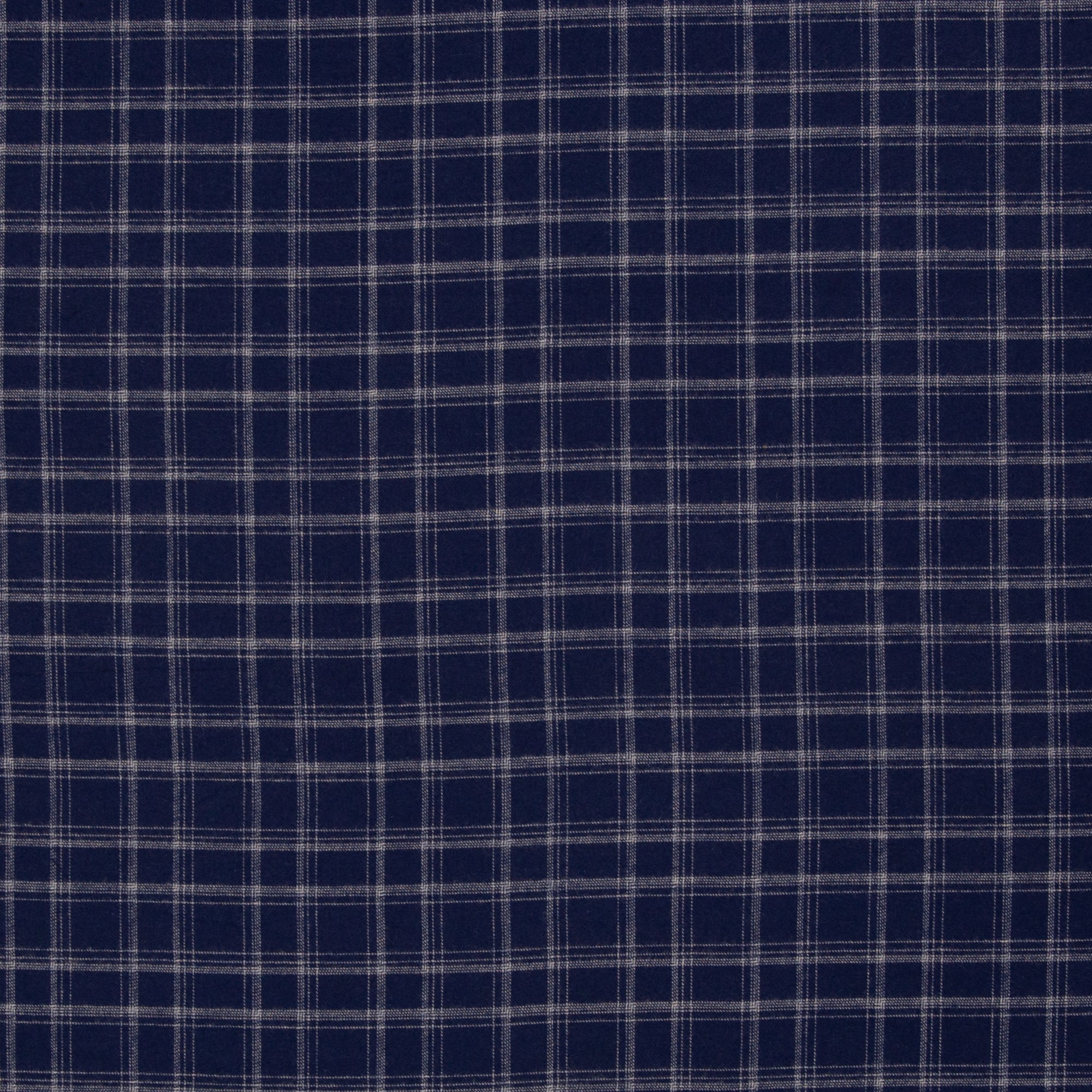 Flanell navy weiß karo klein