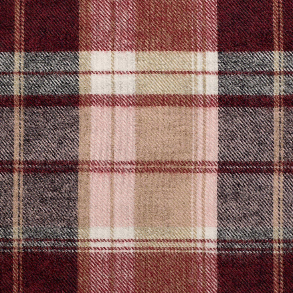 Flanell rot rosa karo