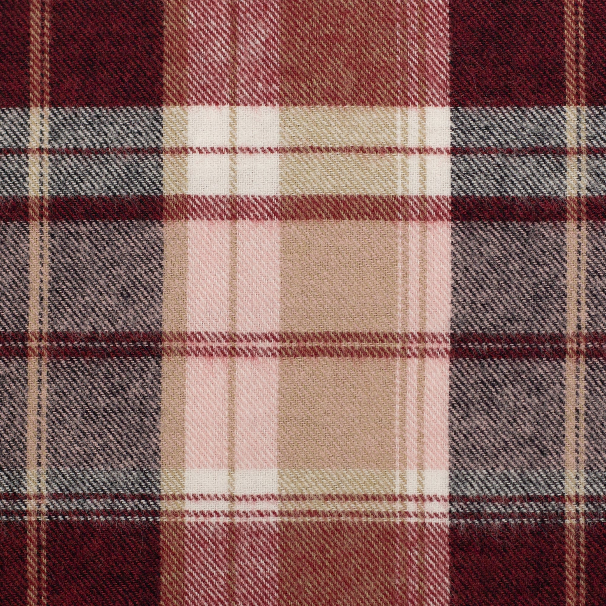 Flanell rot rosa karo