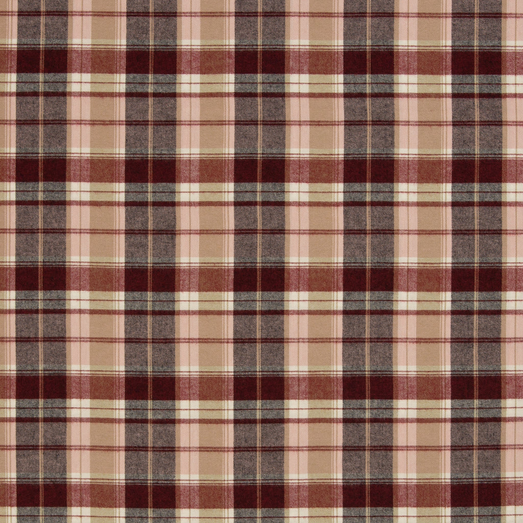 Flanell rot rosa karo