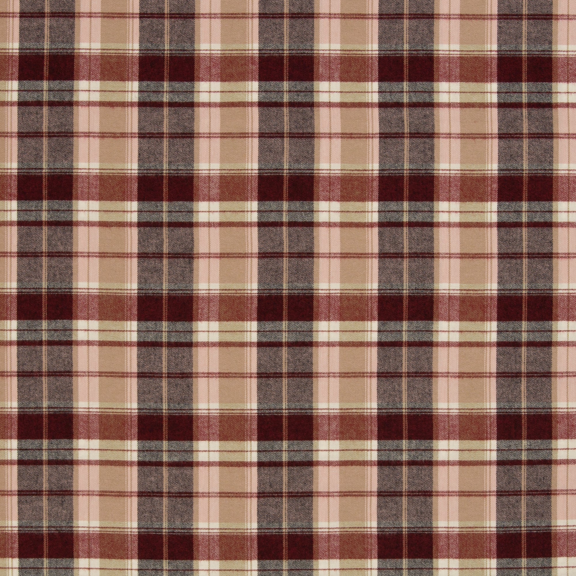 Flanell rot rosa karo