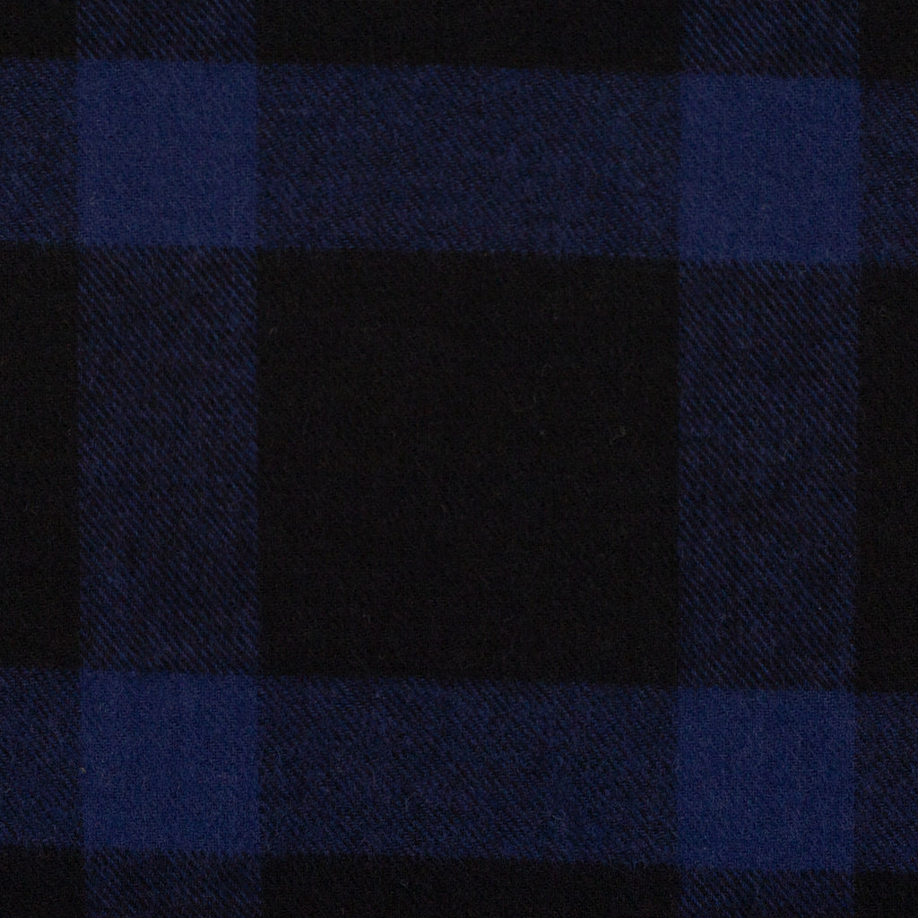 Flanell dunkelblau schwarz karo