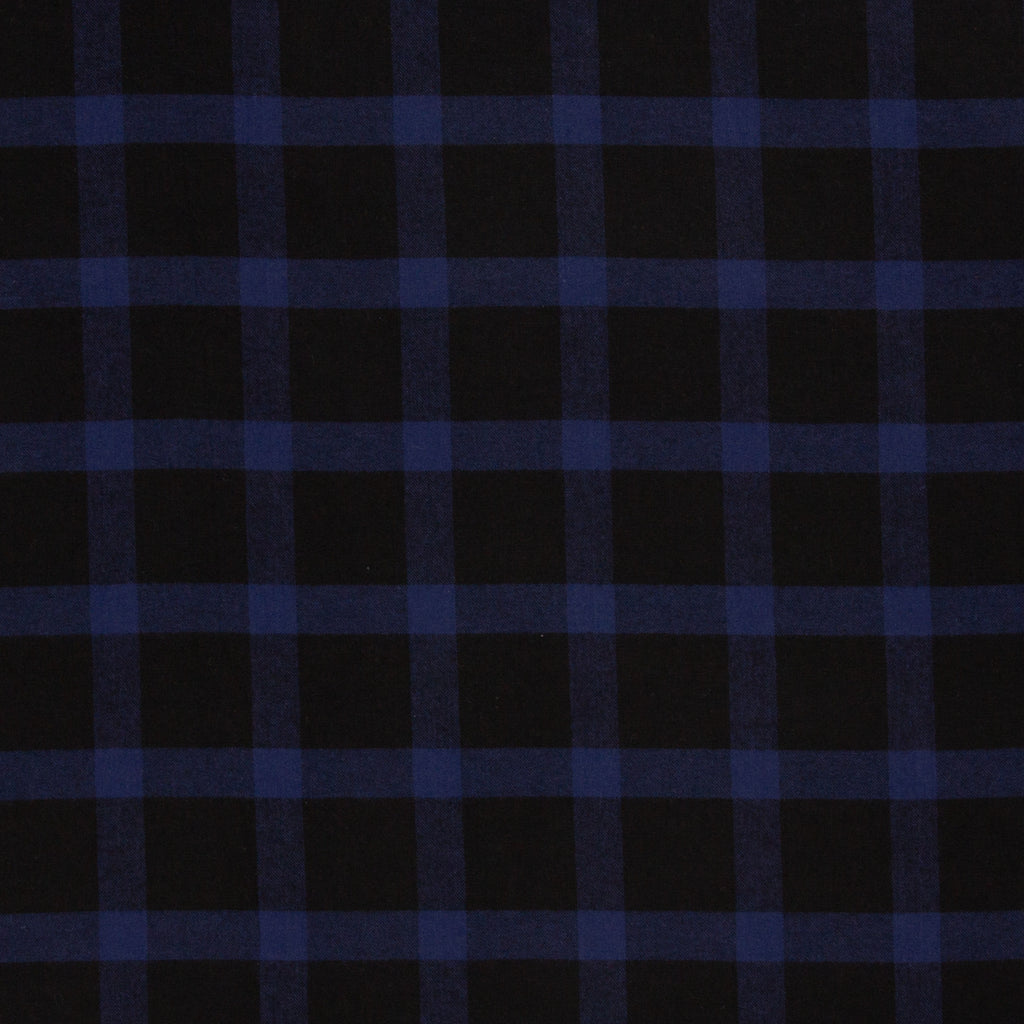 Flanell dunkelblau schwarz karo