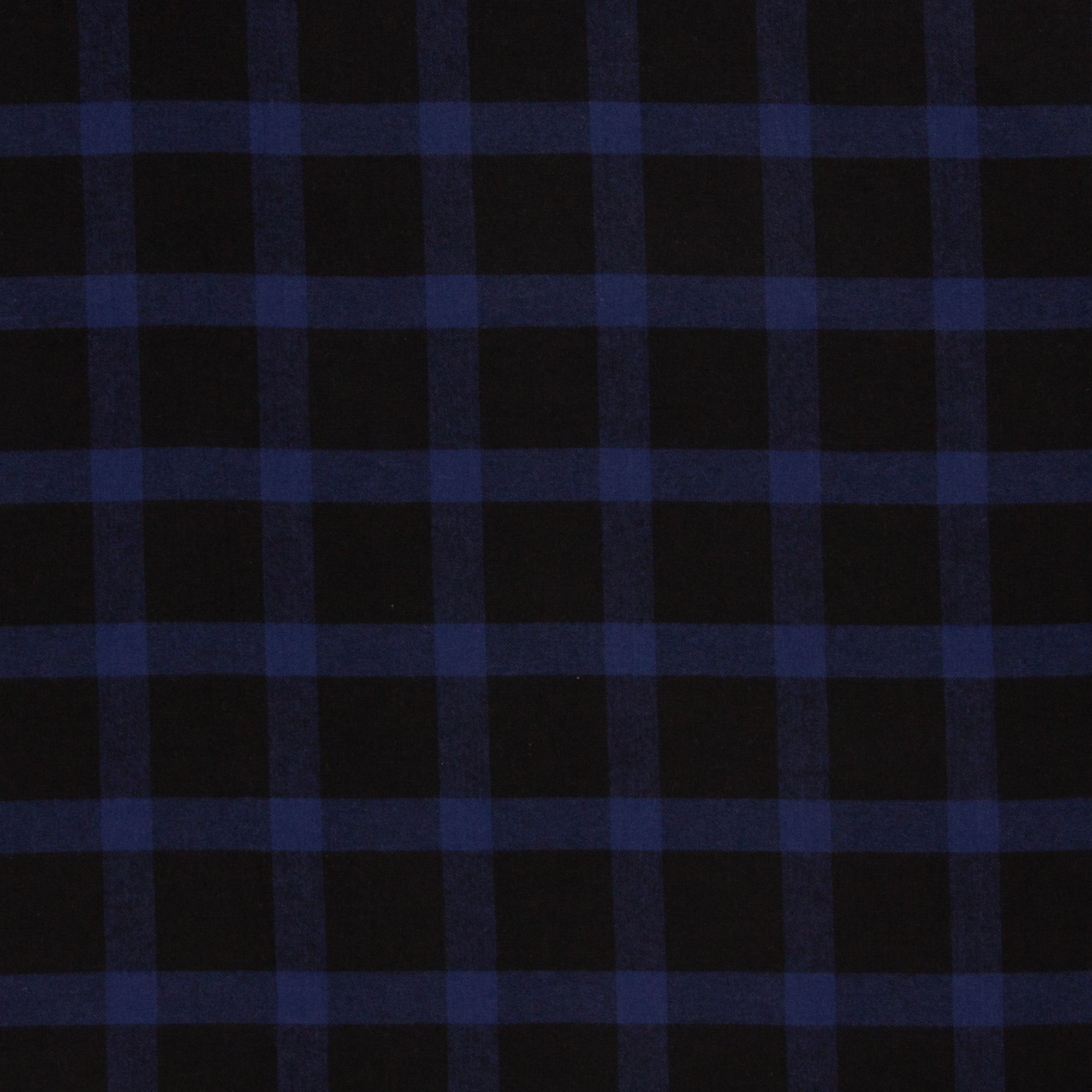 Flanell dunkelblau schwarz karo