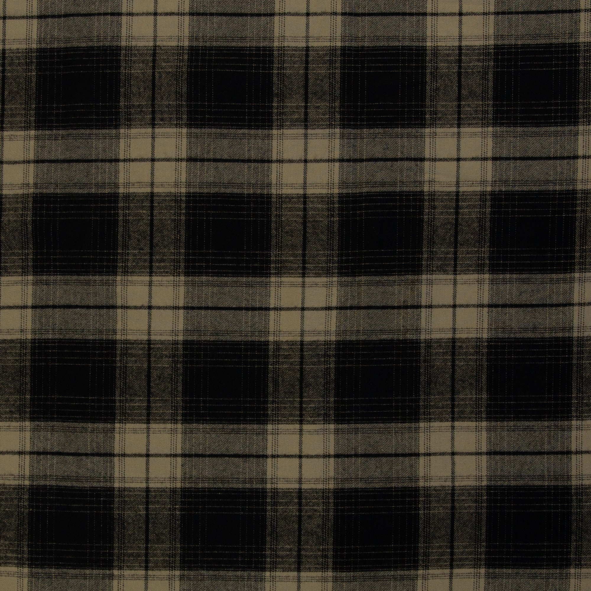 Flanell beige schwarz karo