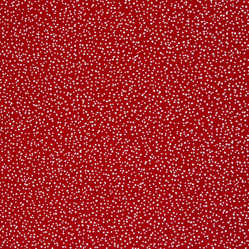 Canvas Stoff Wiebke weiße Punkte auf Rot