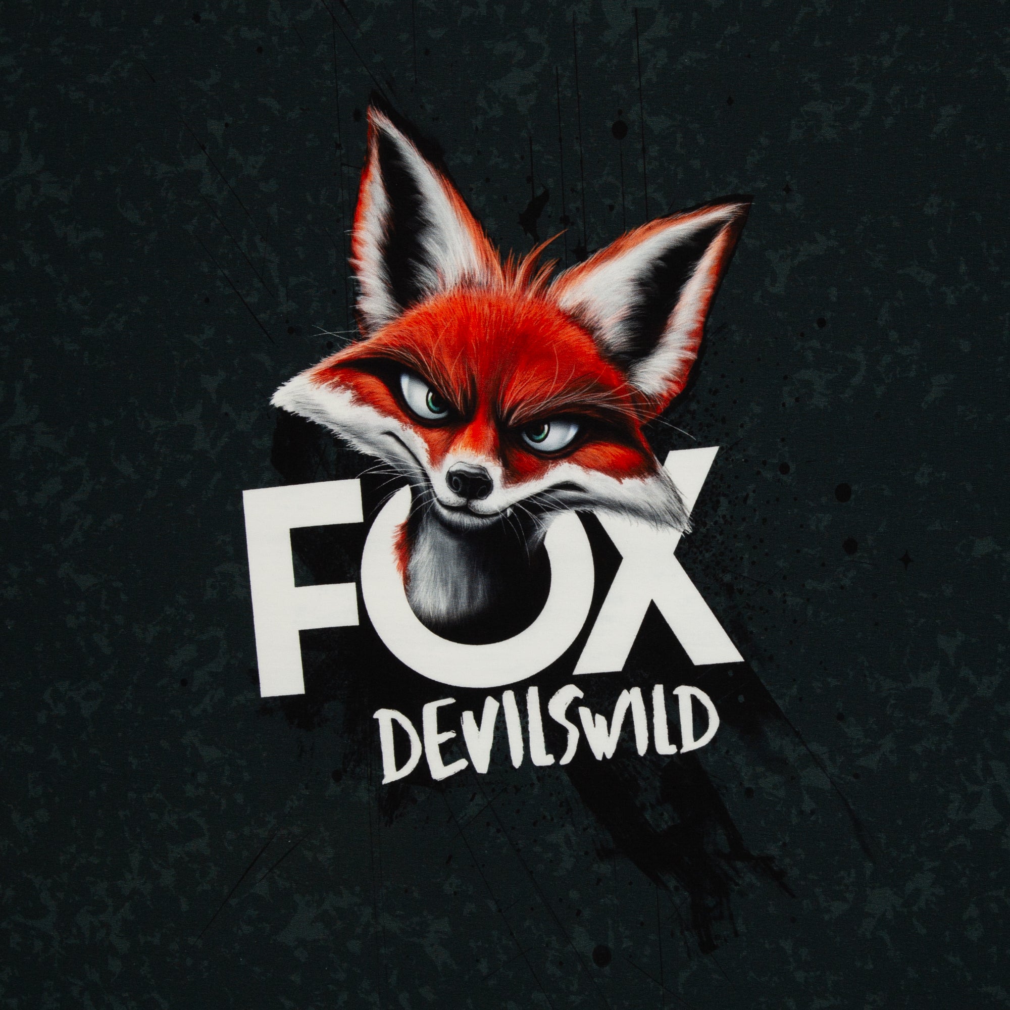 French Terry Panel Fox Devils Wild by Thorsten Berger
