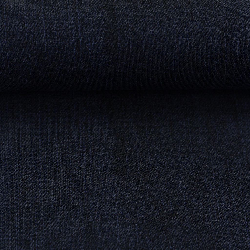 French Terry Denim dunkelblau