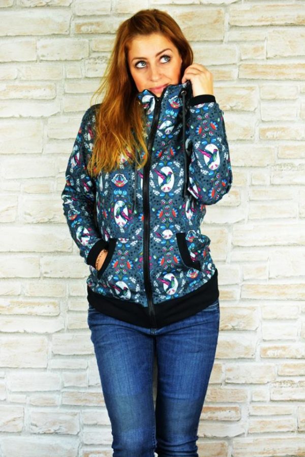 Papierschnittmuster Sweatjacke Damen