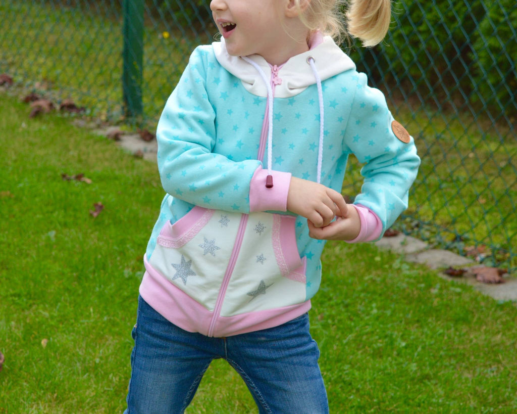 Papierschnittmuster Sweatjacke Kinder