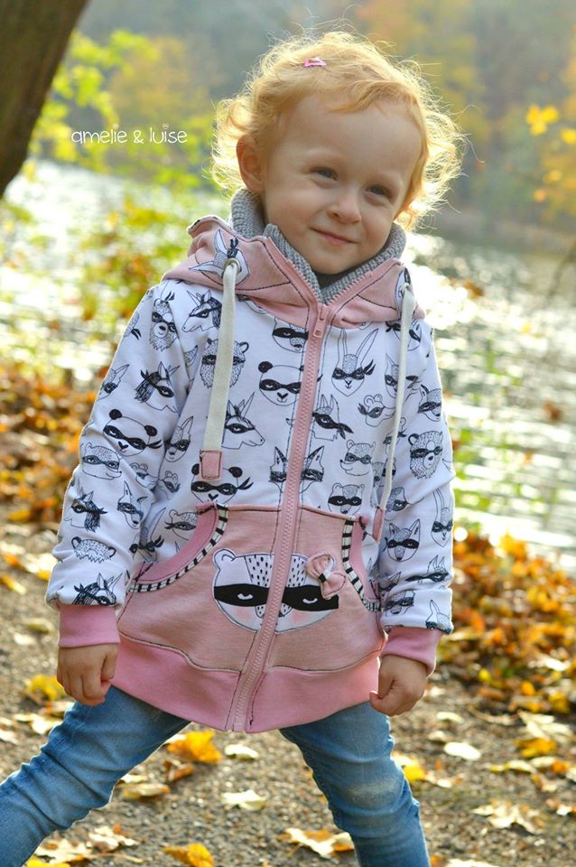 Papierschnittmuster Sweatjacke Kinder