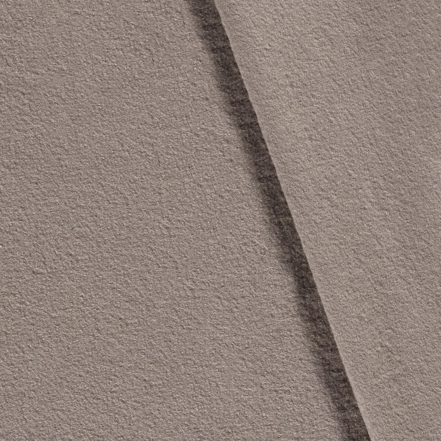 Walkloden Uni beige grau