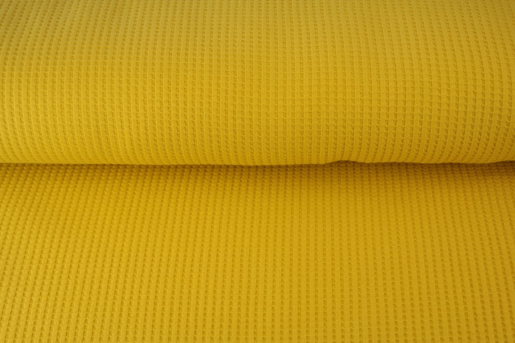Waffel Jersey Uni ochre