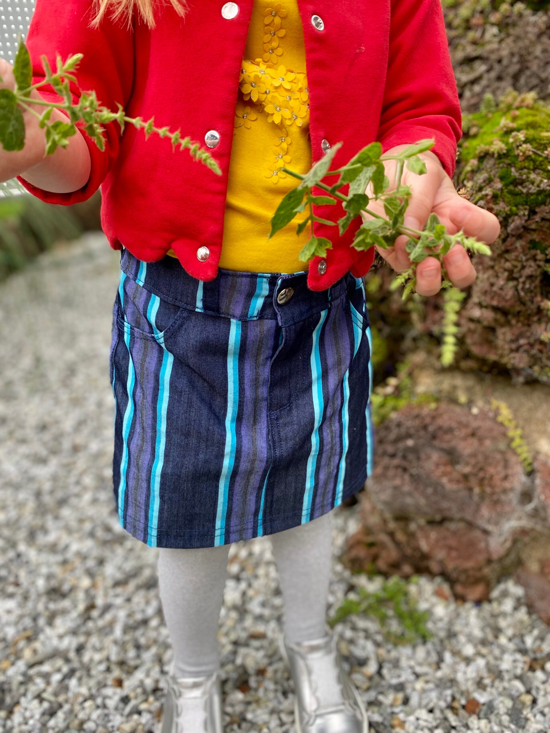 Papierschnittmuster Jeansrock Kinder