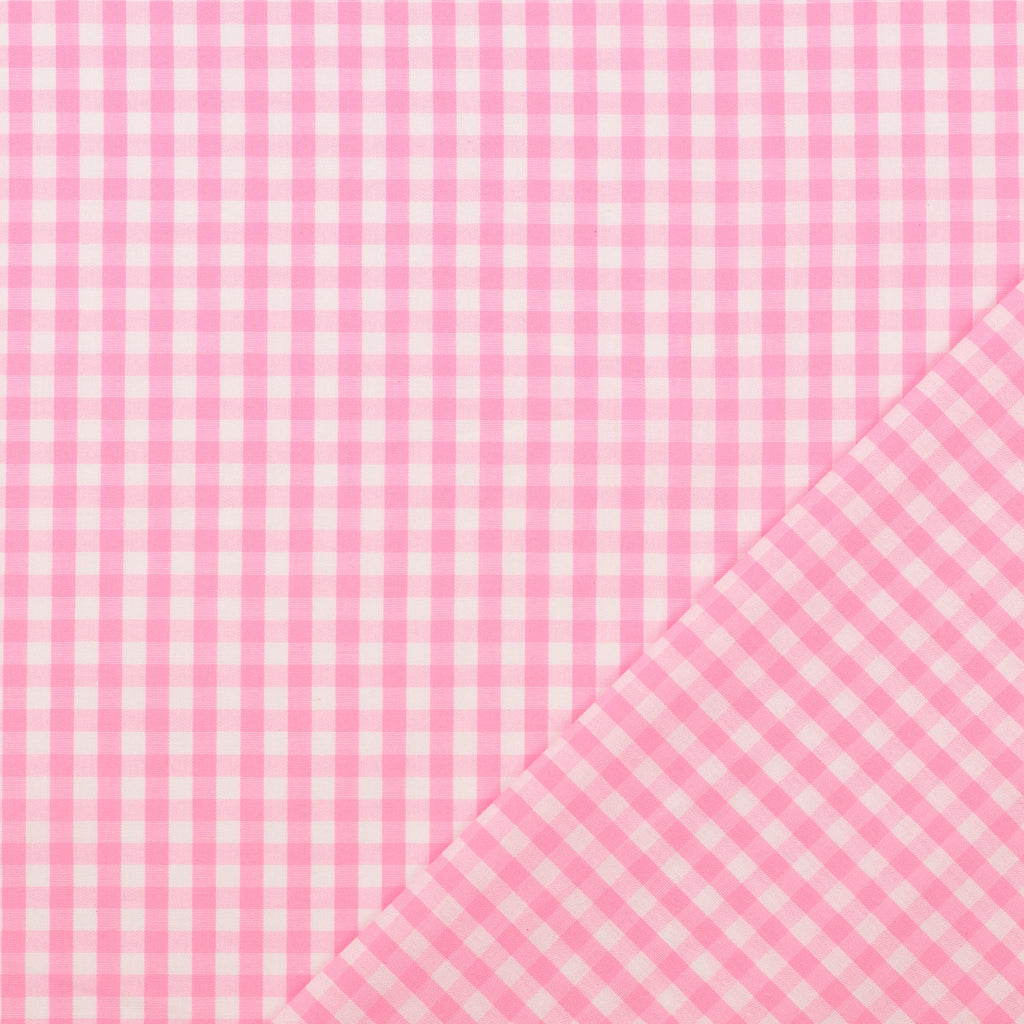 Baumwolle Webware Vichy Karo rosa