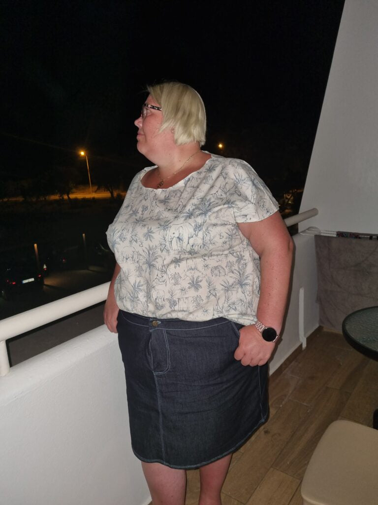 Papierschnittmuster Jeansrock Damen