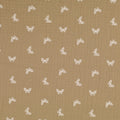 Musselin beige - Schmetterlinge weiss