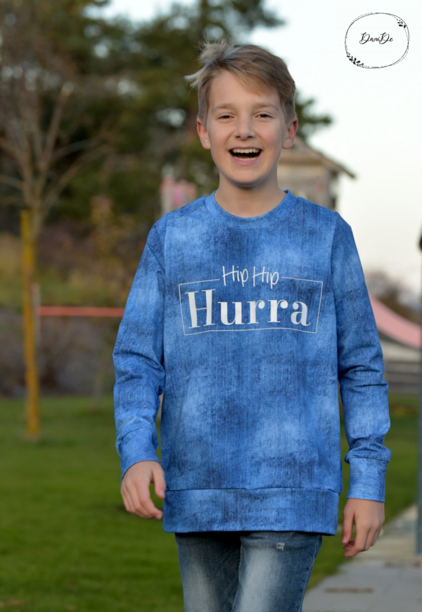 Papierschnittmuster X-te Hoodie Kinder