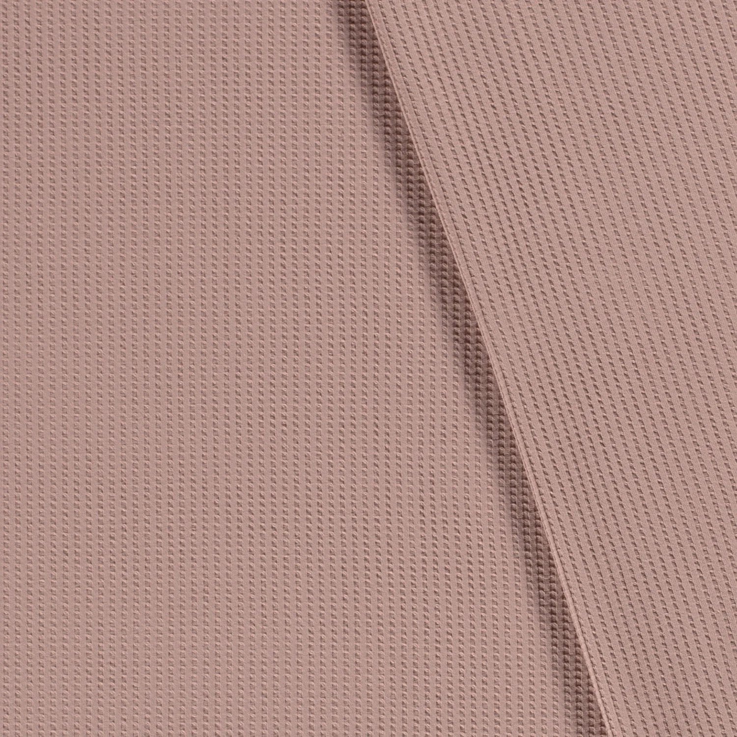 Waffel Jersey Uni Hell Mauve