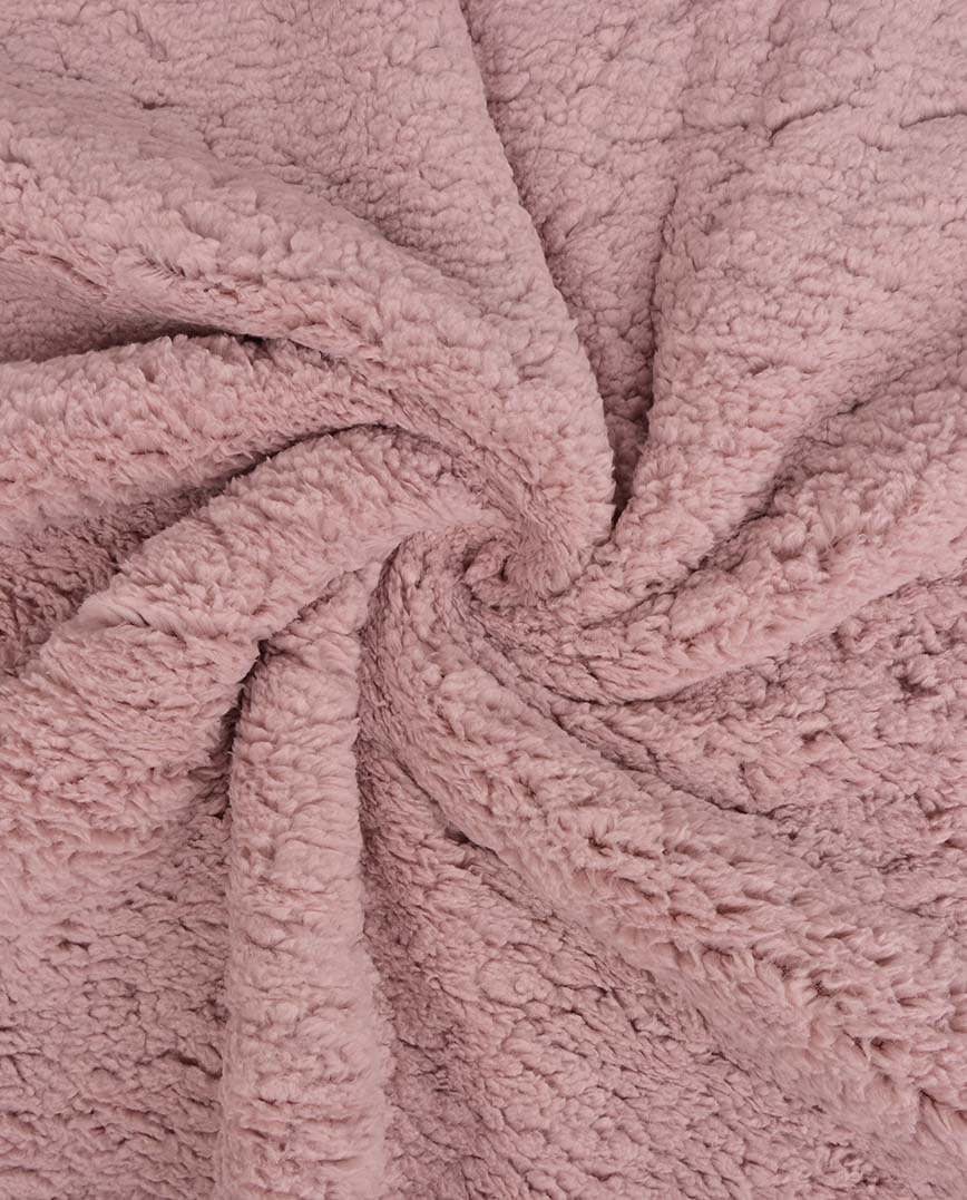 Teddy Fleece Borg altrosa