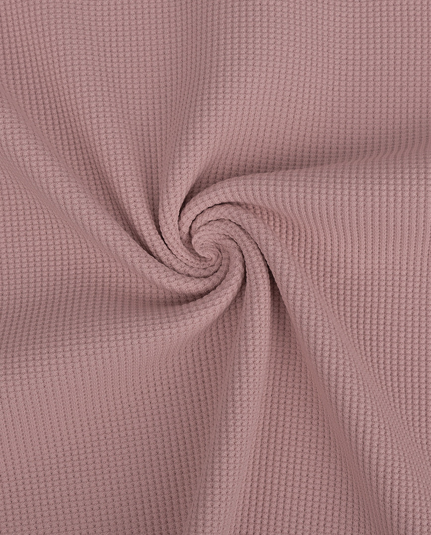 Waffel Jersey Uni Alt Rosa