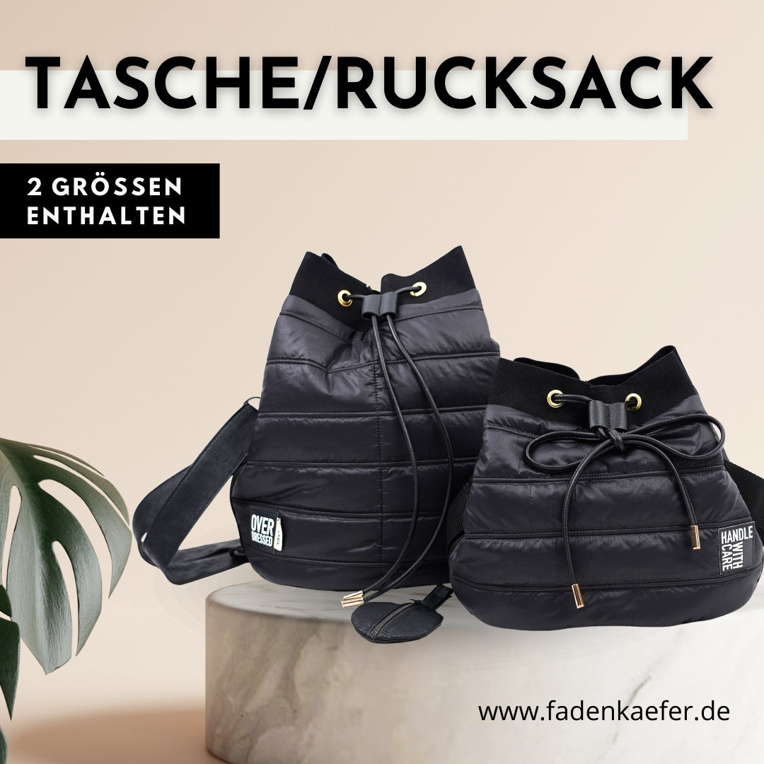 Papierschnittmuster Tasche Rucksack