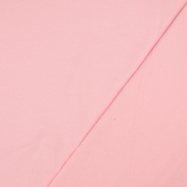 French Terry Uni kräftiges Rosa