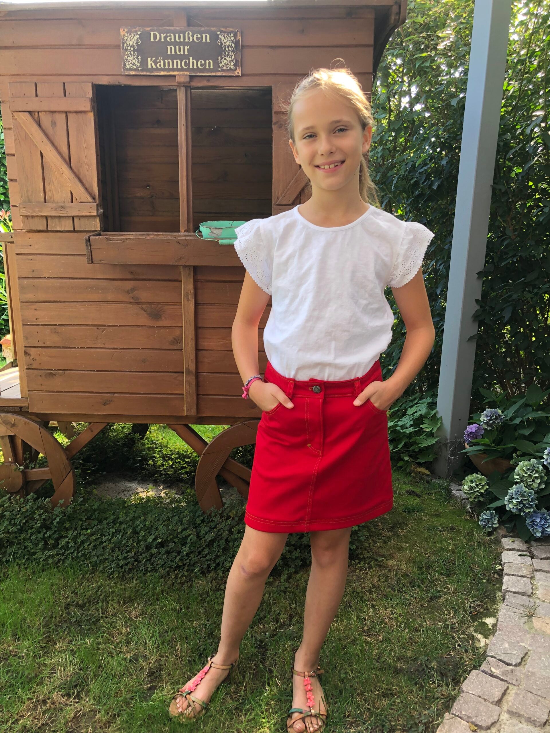 Papierschnittmuster Jeansrock Kinder