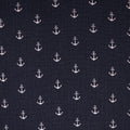 Musselin navy - Anker weiss