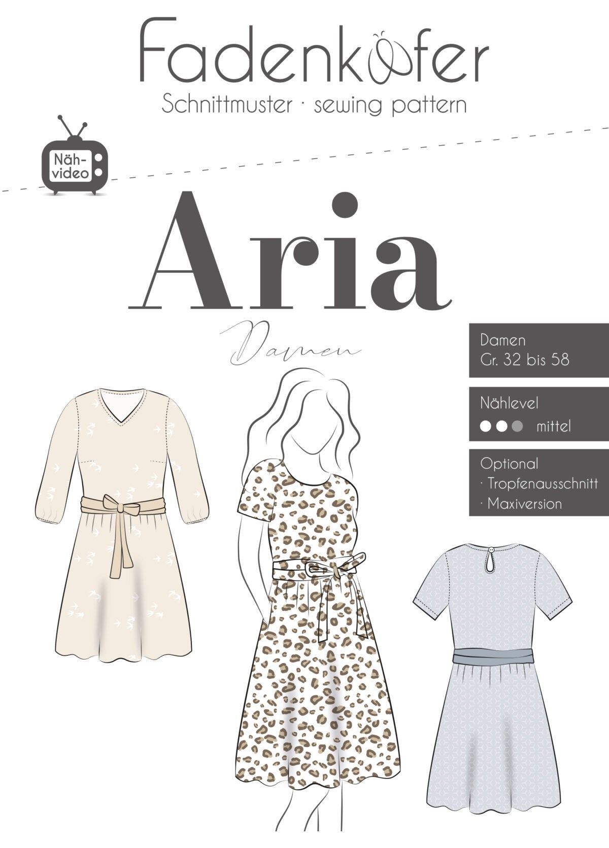 Papierschnittmuster Aria Damen
