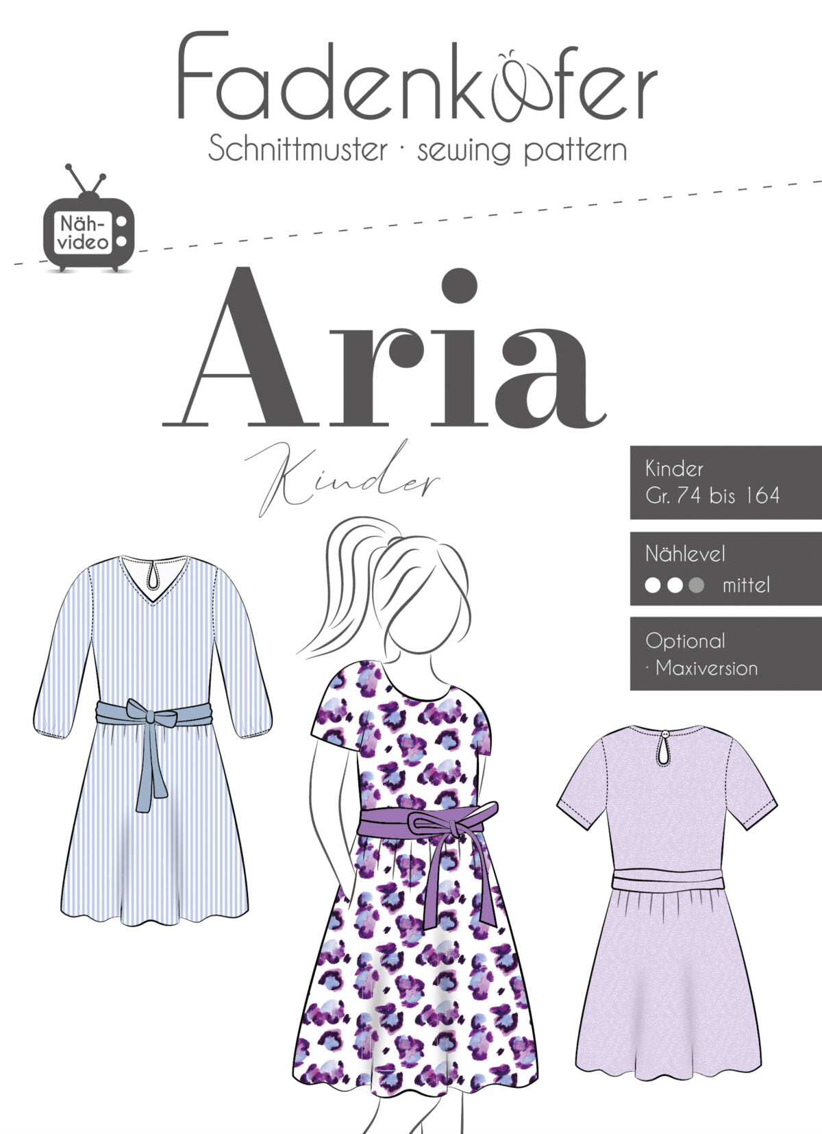 Papierschnittmuster Aria Kinder