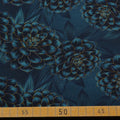 Jersey Madita Floral Blumen klein petrol/schwarz