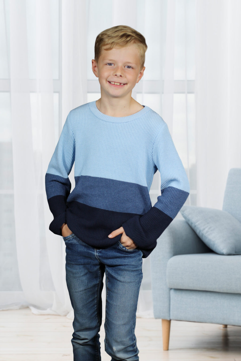 Papierschnittmuster Basic-Pullover Kinder