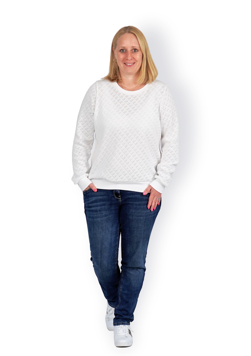 Papierschnittmuster Basic-Pullover Damen