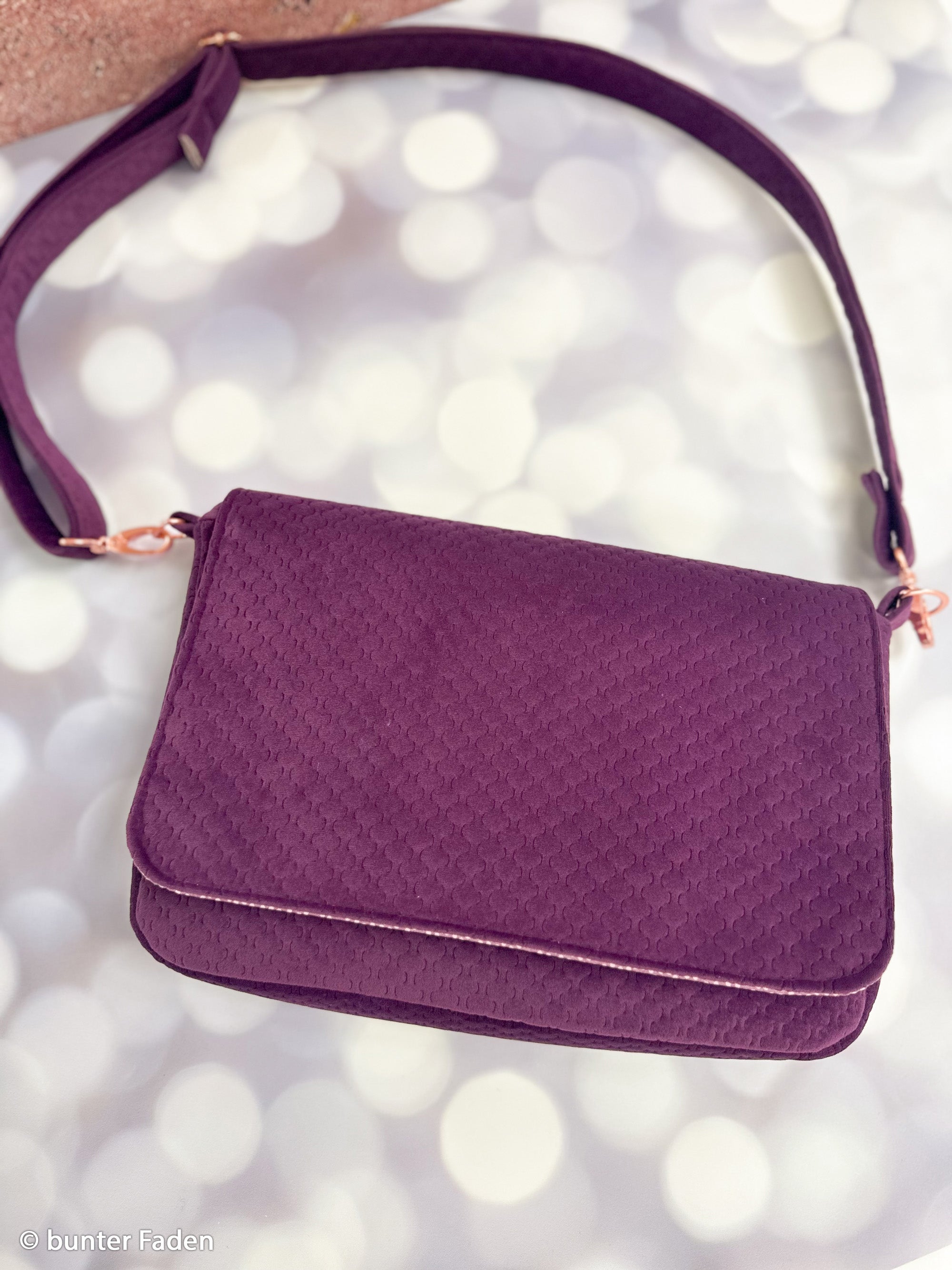 Dekosamt Parma Caracas aubergine