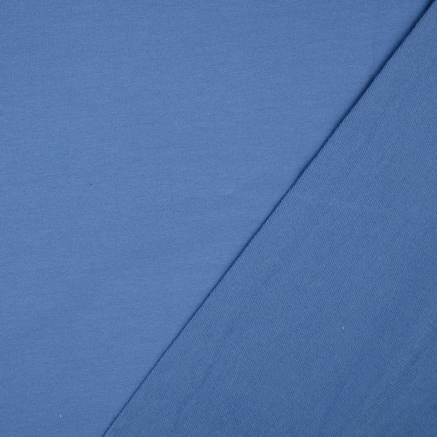 French Terry Uni Blau