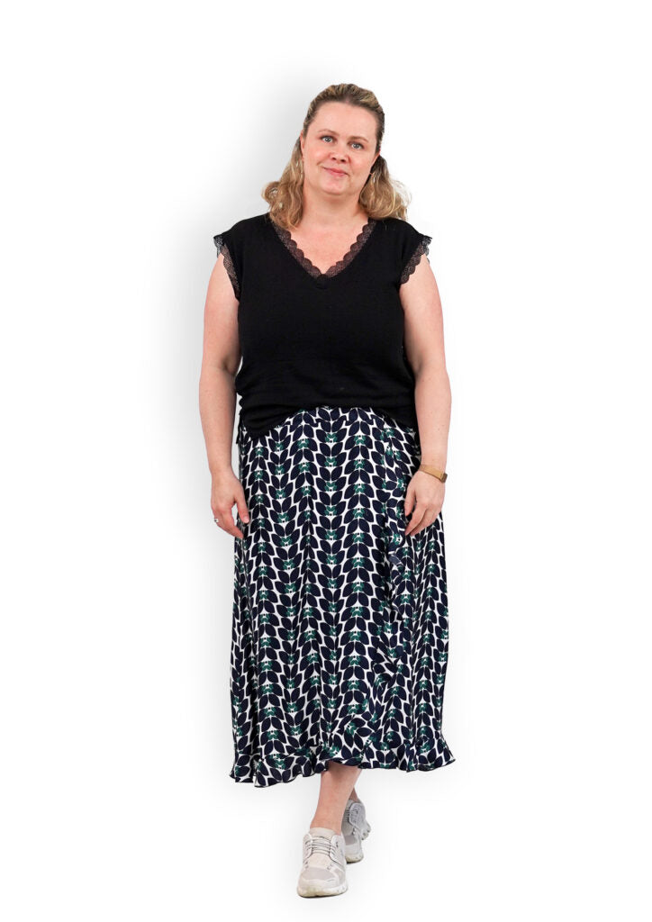 Papierschnittmuster Wickelrock Damen