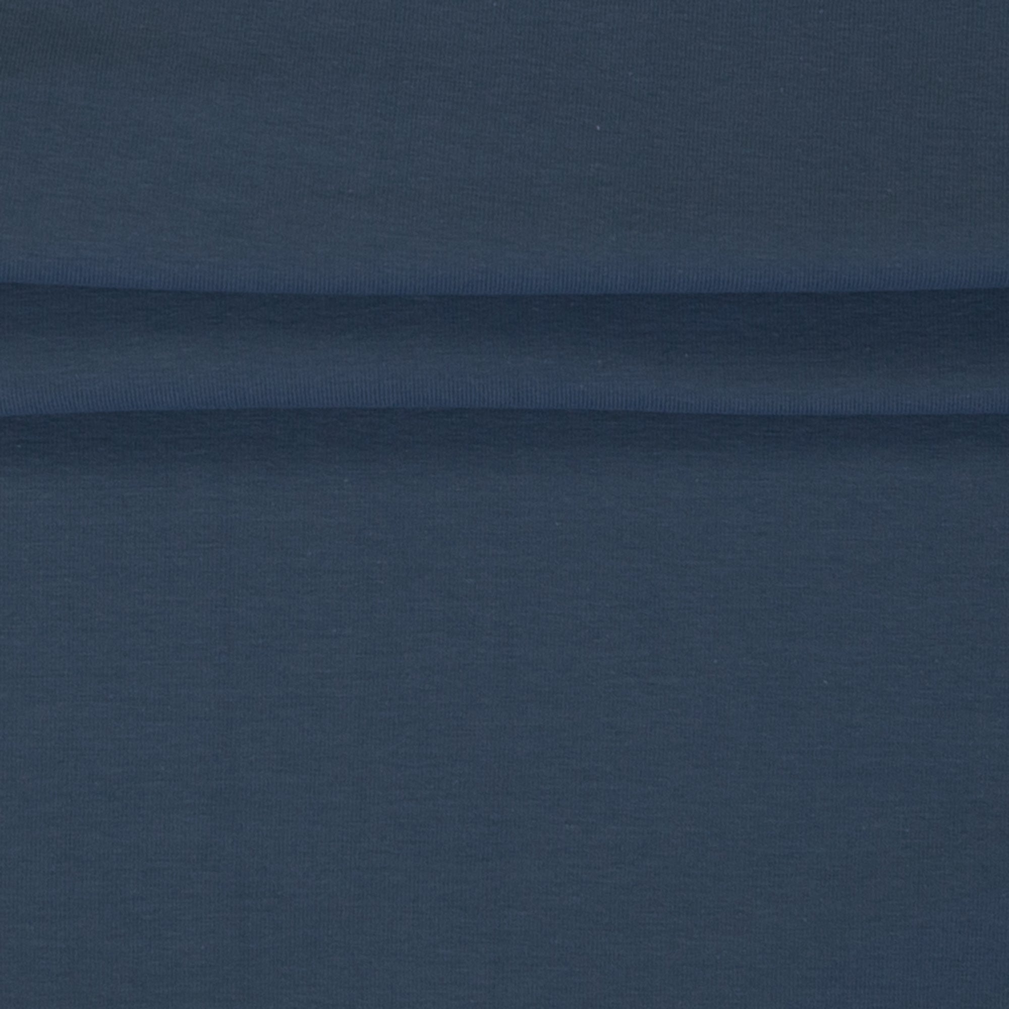 French Terry Uni Jeansblau