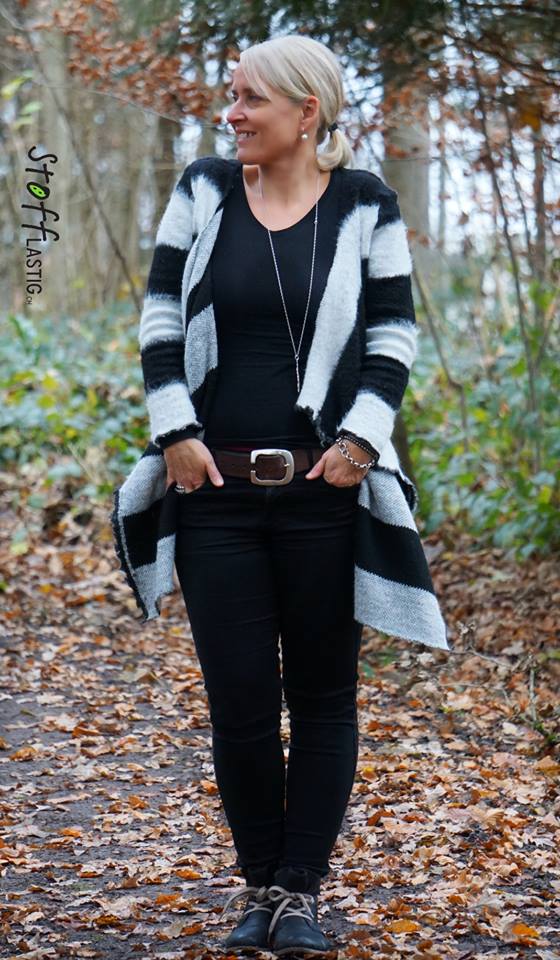 Papierschnittmuster Strickjacke Bea Damen