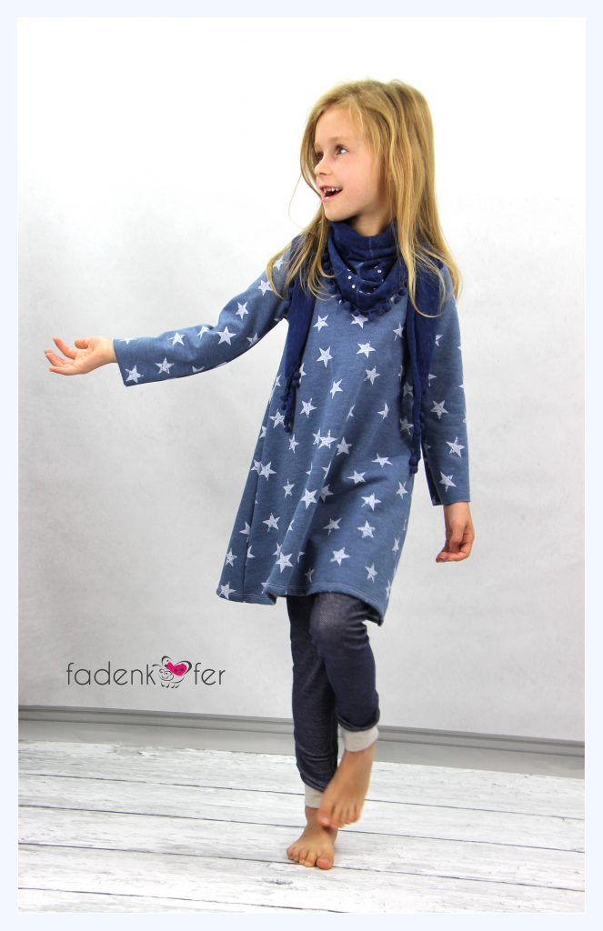 Papierschnittmuster Basic-Kleid Kinder